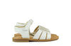 Zecchino Girls White Sandal with Silver Heart