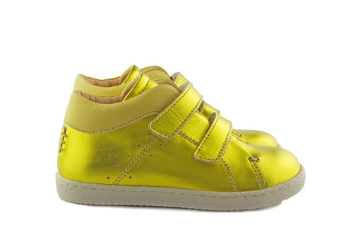 Ocra Girls Metallic Yellow Trainer