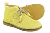 Ocra Girls Yellow Braided Leather Desert Boot